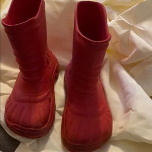 Red Croc Boots
